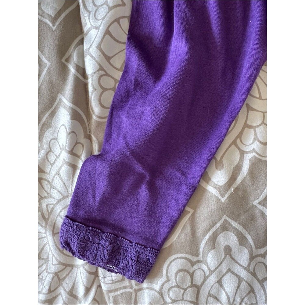 Girls Purple Polka Dot Tunic & Purple Legging Set - Picture 10 of 10